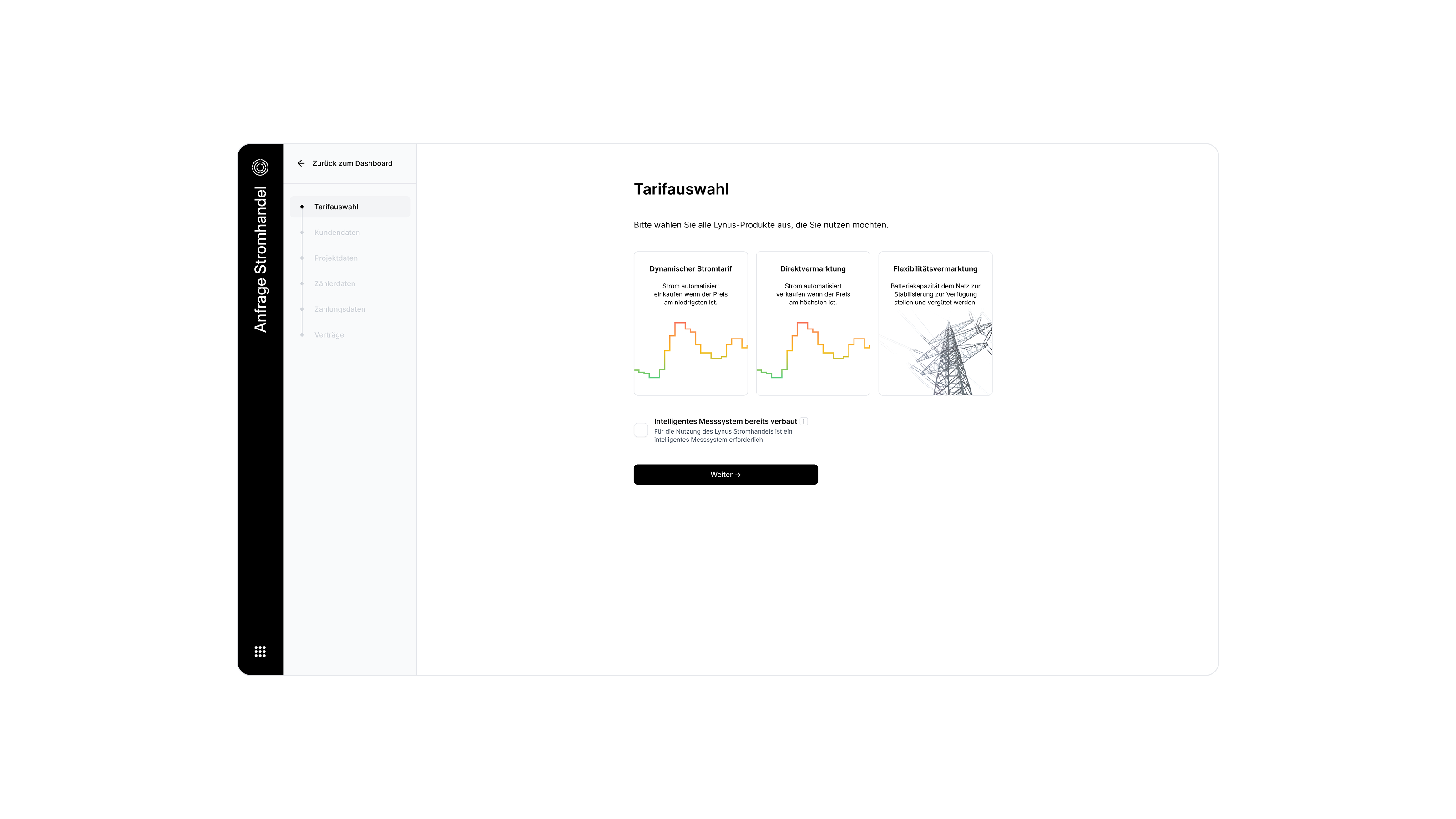 Lynus dashboard alternate view